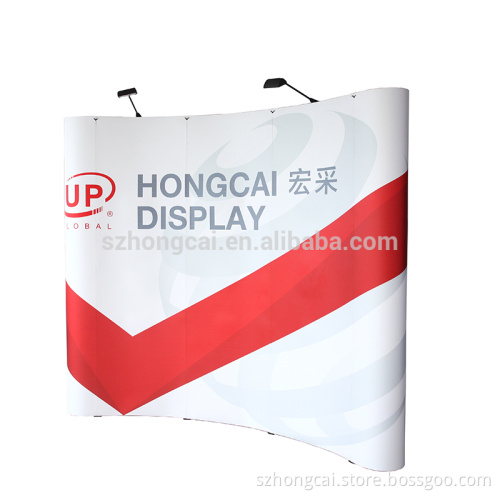 Fabric promotion trade show display stand